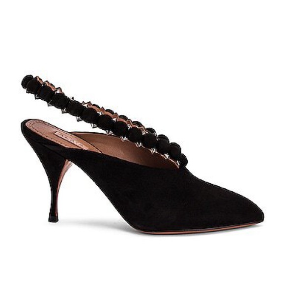 Alaia Mini Bombe Ankle Strap Pump